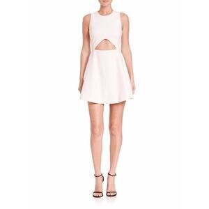 $365 Elizabeth and James Ivory Abella Cut Out Fit & Flare Dress 6 NWT